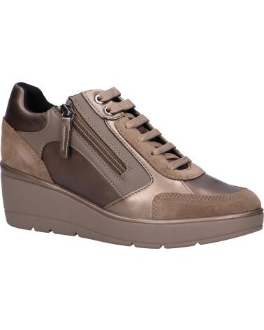 Woman Zapatos de cuña GEOX D36RAC 05422 D ILDE C6692 DK TAUPE