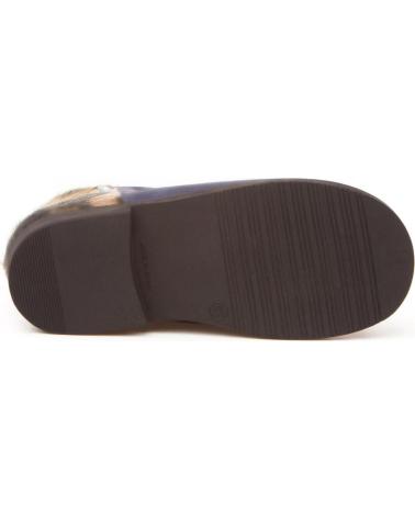 Sapatos de Menina ANGELITOS BOTIN FLOR PIEL 753 MARINO