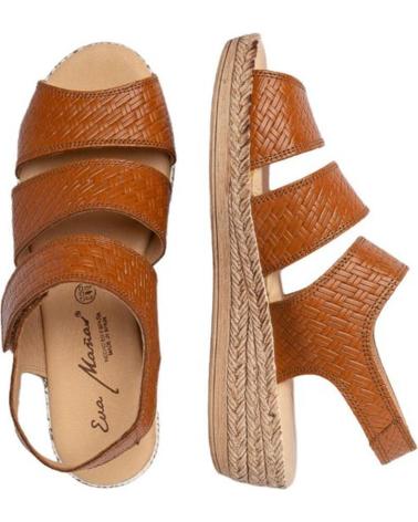 Sandalias de Mujer EVA MAÑAS SANDALIA PIEL 1261 CUERO