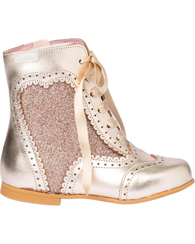 Scarpe per Bambina ANGELITOS BOTIN PASCUALONA 1000 PLATINO