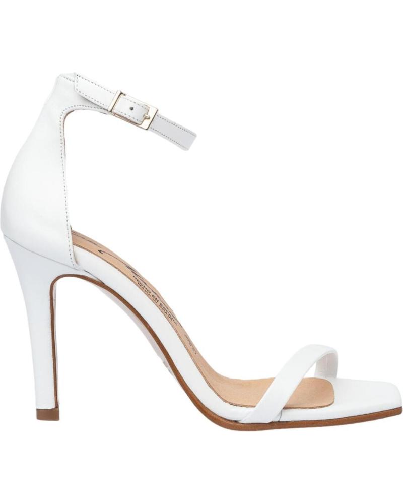 Sandalias de Mujer EVA MAÑAS SALON FIESTA PIEL 1472 BLANCO
