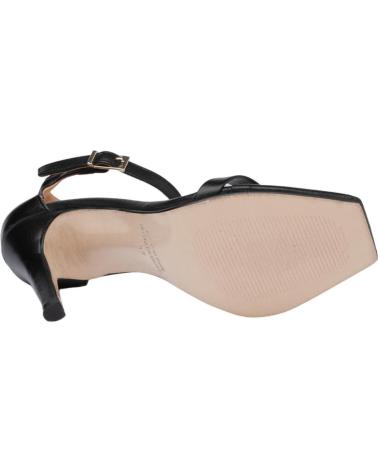 Sandalias de Mujer EVA MAÑAS SALON FIESTA PIEL 1472 NEGRO