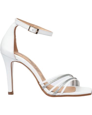 Zapatos de tacón per Donna EVA MAÑAS SALON FIESTA PIEL 1474 BLANCO