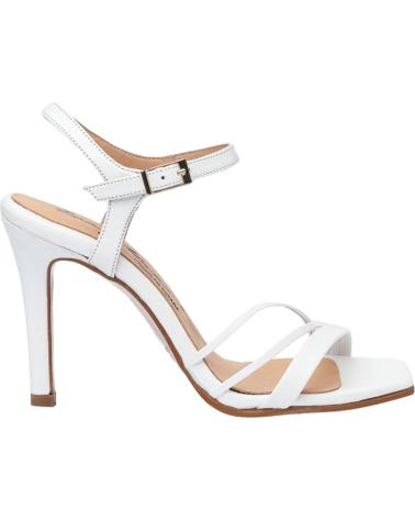 Sandalias de Mujer EVA MAÑAS SALON FIESTA PIEL 1475 BLANCO