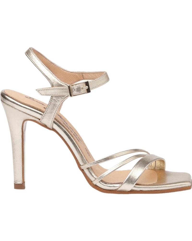Sandalias de Mujer EVA MAÑAS SALON FIESTA PIEL 1475 PLATINO
