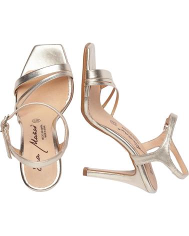 Sandalias de Mujer EVA MAÑAS SALON FIESTA PIEL 1475 PLATINO
