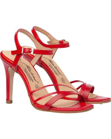 Sandali per Donna EVA MAÑAS SALON FIESTA PIEL 1475 ROJO