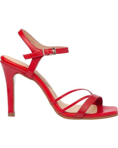 Sandali per Donna EVA MAÑAS SALON FIESTA PIEL 1475 ROJO