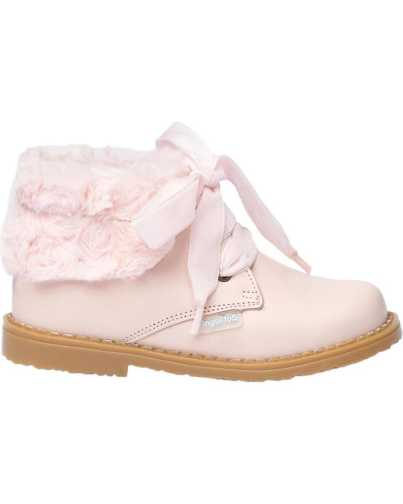 Sapatos de Menina ANGELITOS BOTIN PELUCHE 1010 ROSA