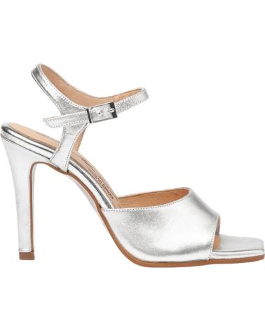 Sandalias de Mujer EVA MAÑAS SALON FIESTA PIEL 1476 PLATA