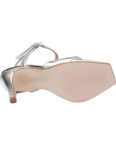 Sandalias de Mujer EVA MAÑAS SALON FIESTA PIEL 1476 PLATA
