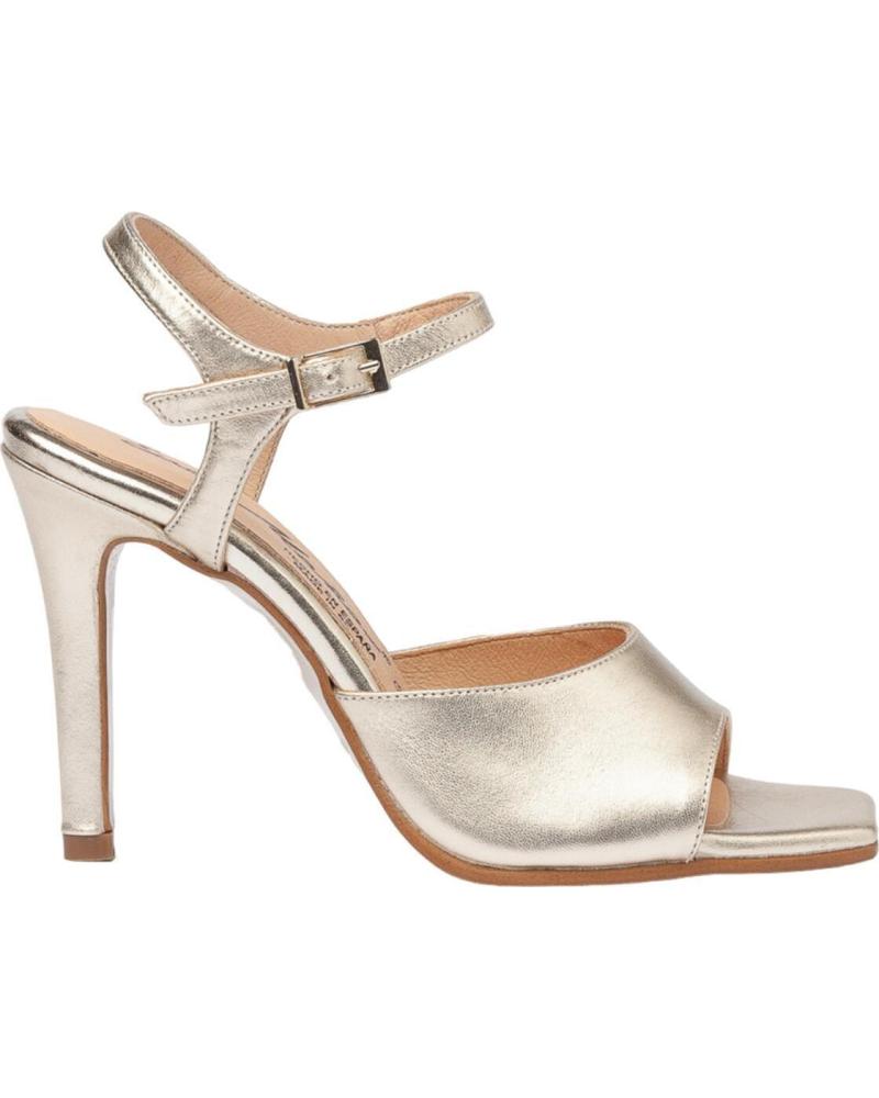 Sandalias de Mujer EVA MAÑAS SALON FIESTA PIEL 1476 PLATINO