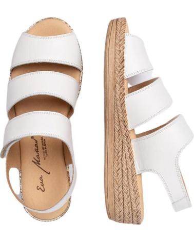 Sandalias de Mujer EVA MAÑAS SANDALIA PIEL 1262 BLANCO