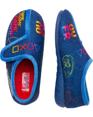 Pantufas de Menino ANGELITOS PANTUFLA GAMER 143 AZUL