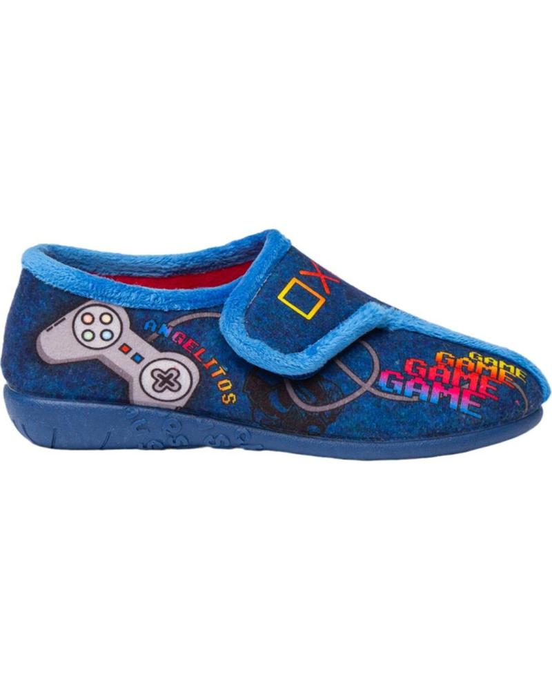 Pantufas de Menino ANGELITOS PANTUFLA GAMER 143 AZUL