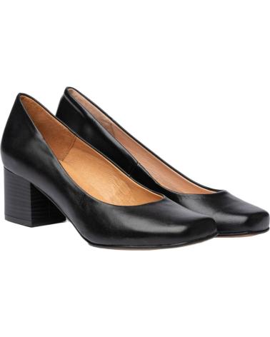 Zapatos de tacón de Mujer EVA MAÑAS SALON PIEL 1478 NEGRO