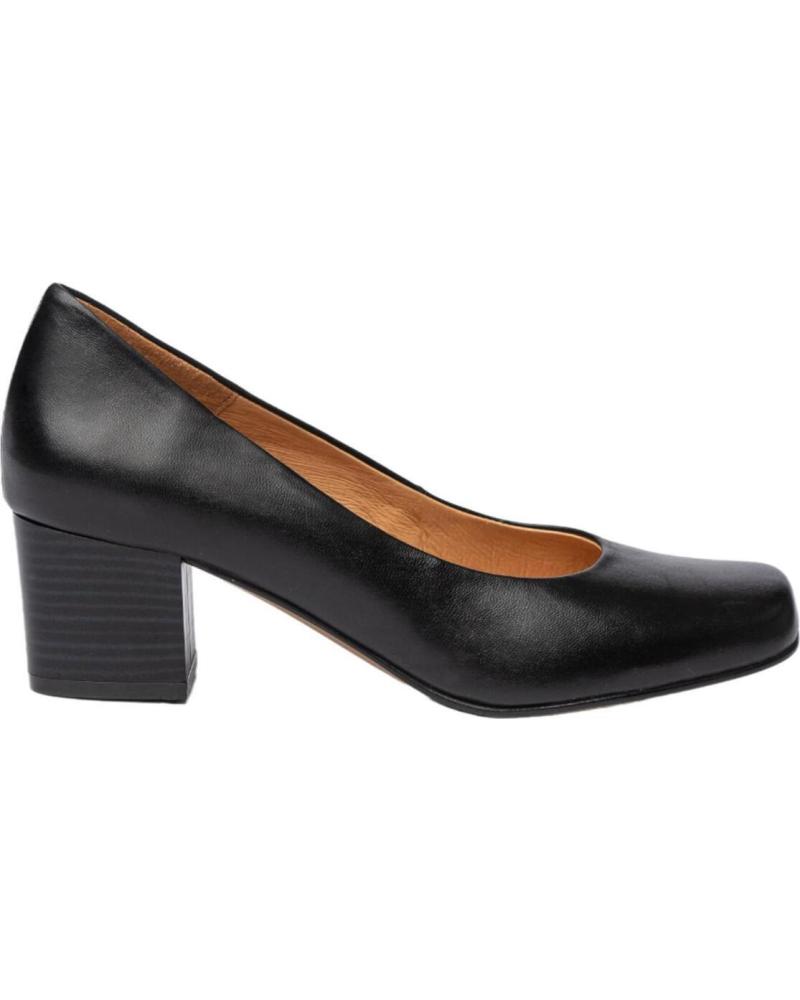 Zapatos de tacón de Mujer EVA MAÑAS SALON PIEL 1478 NEGRO