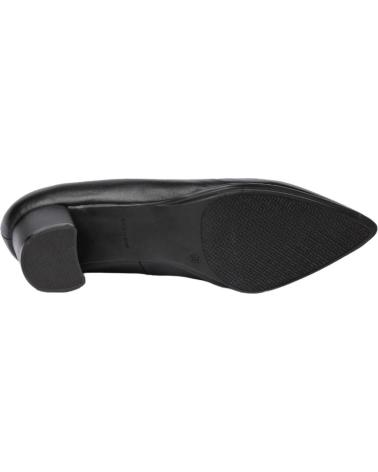 Zapatos de tacón de Mujer EVA MAÑAS SALON PIEL ADORNO 1483 NEGRO