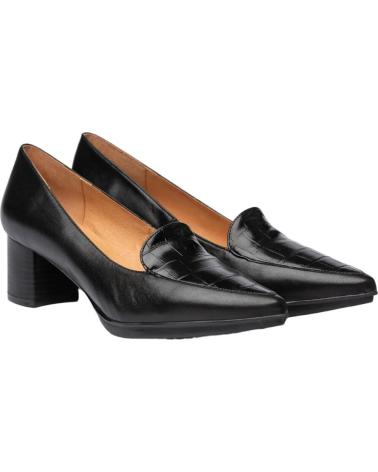 Zapatos de tacón de Mujer EVA MAÑAS SALON PIEL ADORNO 1483 NEGRO