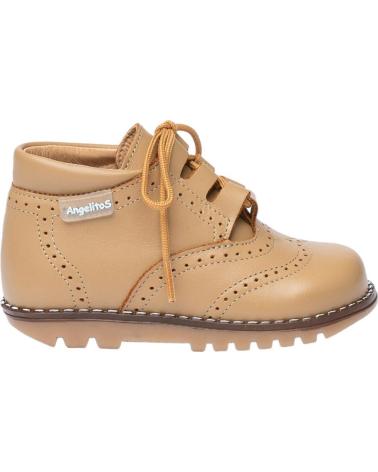 Zapatos de Niña y Niño ANGELITOS BOTIN INGLESITA PIEL 425 CAMEL