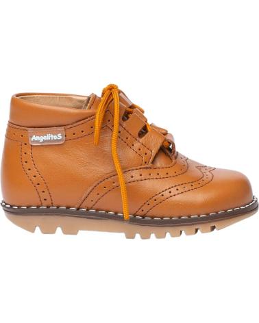 Zapatos de Niña y Niño ANGELITOS BOTIN INGLESITA PIEL 425 CUERO