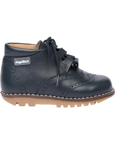 Zapatos de Niña y Niño ANGELITOS BOTIN INGLESITA PIEL 425 MARINO