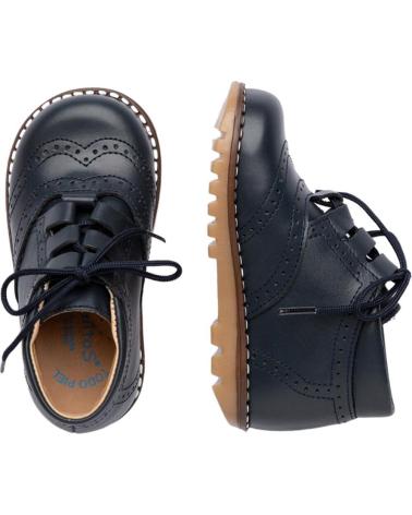 Sapatos de Menina e Menino ANGELITOS BOTIN INGLESITA PIEL 425 MARINO