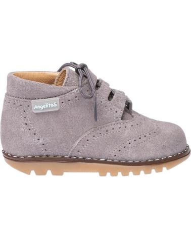 Zapatos de Niña y Niño ANGELITOS BOTIN INGLESITA PIEL 426 GRIS