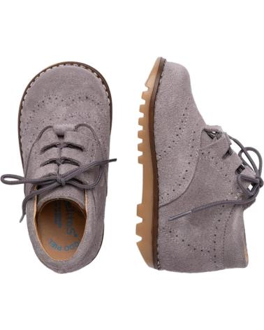 Zapatos de Niña y Niño ANGELITOS BOTIN INGLESITA PIEL 426 GRIS