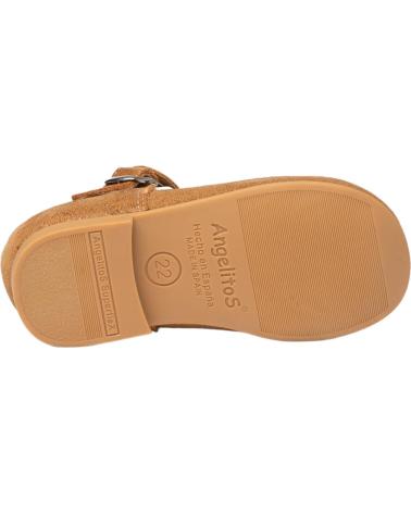 Sapatos de Menina ANGELITOS MERCEDITA PIEL 509 CAMEL