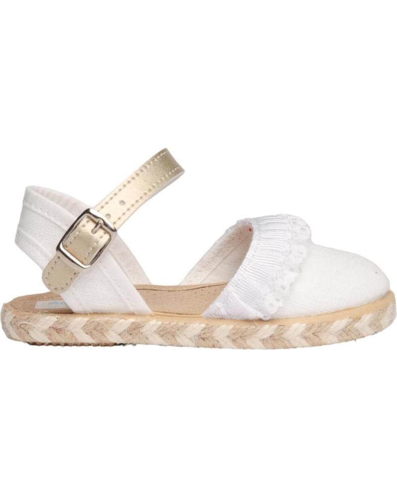 Sapatos de Menina ANGELITOS SANDALIA VALENCIANA ANG951 BLANCO
