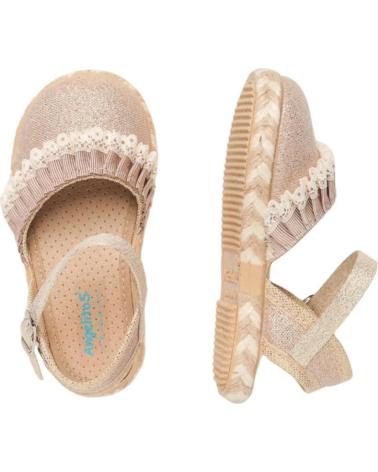 Sapatos de Menina ANGELITOS SANDALIA VALENCIANA ANG951 PLATINO