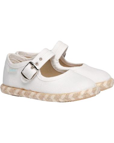 Sapatos de Menina ANGELITOS MERCEDITA LONA ANG954 BLANCO