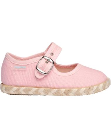 Sapatos de Menina ANGELITOS MERCEDITA LONA ANG954 ROSA