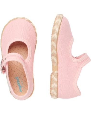 Sapatos de Menina ANGELITOS MERCEDITA LONA ANG954 ROSA