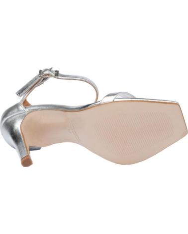 Sandalias de Mujer EVA MAÑAS SALON FIESTA PIEL 1472 PLATA
