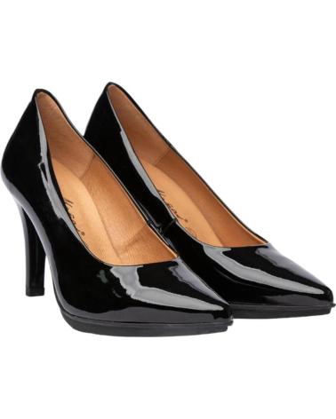 Zapatos de tacón de Mujer EVA MAÑAS SALON PIEL CHAROL 1499 NEGRO