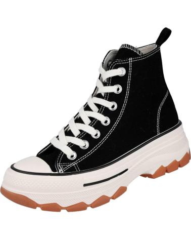 Scarpe sport per Donna L&R SHOES LR SHOES HB-0367 ZAPATILLAS ALTAS MUJE NEGRO