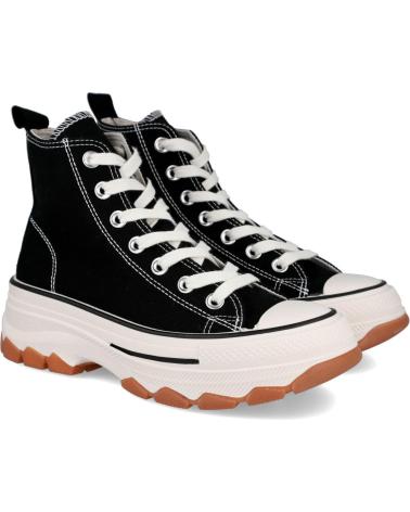 Scarpe sport per Donna L&R SHOES LR SHOES HB-0367 ZAPATILLAS ALTAS MUJE NEGRO