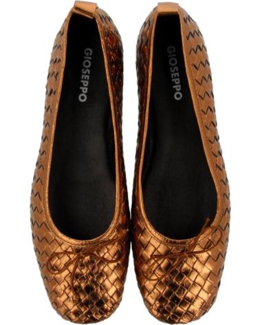 Woman Flat shoes GIOSEPPO BAILARINAS PIEL TRENZADA 70809 MARRóN