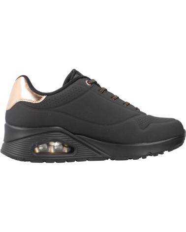 Deportivas de Mujer SKECHERS 155196 ZAPATILLAS CASUAL DE MUJER NEGRO NEGRO