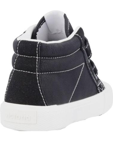 girl and boy Trainers VICTORIA 65176 TRIBU BOTIN TIRAS EFECTO PIEL NEGRO