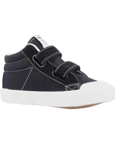 girl and boy Trainers VICTORIA 65176 TRIBU BOTIN TIRAS EFECTO PIEL NEGRO