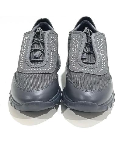 Sportif pour Femme GEOX ZAPATO CASUAL DE MATERIAL TEXTIL CON CORDONERAS ELASTICAS STONE