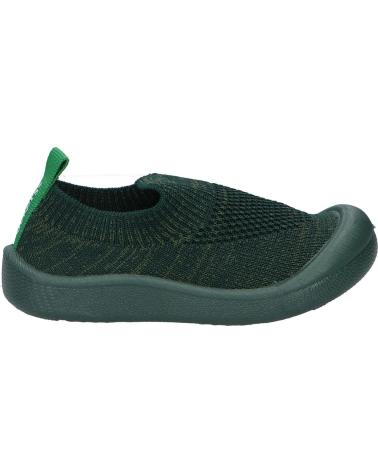 Sapatos de Menina e Menino KICKERS 878464-10 KICK EASY MAILLE 62 VERT FONCE
