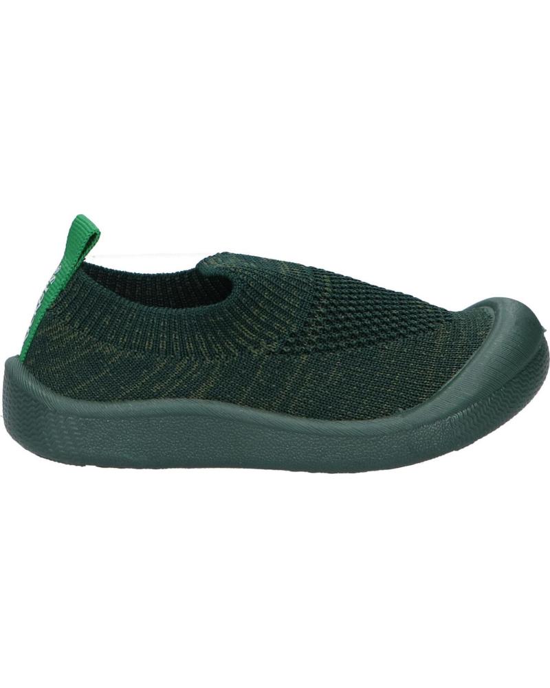 Sapatos de Menina e Menino KICKERS 878464-10 KICK EASY MAILLE 62 VERT FONCE