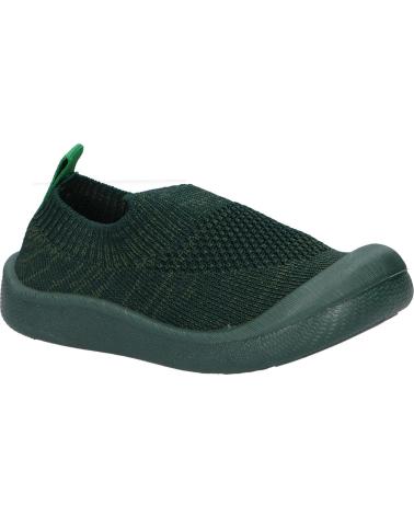 Sapatos de Menina e Menino KICKERS 878464-10 KICK EASY MAILLE 62 VERT FONCE