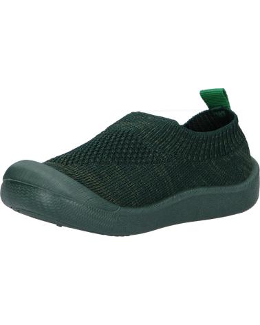 Sapatos de Menina e Menino KICKERS 878464-10 KICK EASY MAILLE 62 VERT FONCE