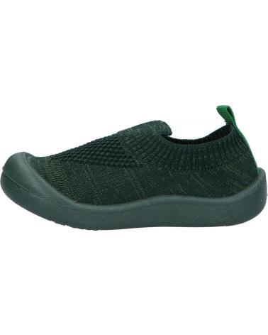 Sapatos de Menina e Menino KICKERS 878464-10 KICK EASY MAILLE 62 VERT FONCE