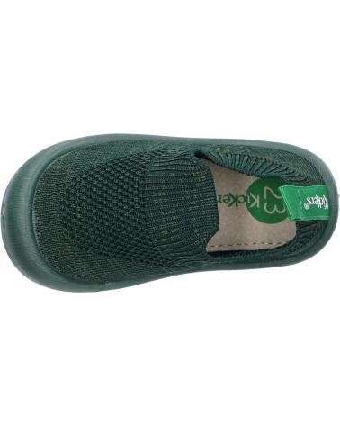 Sapatos de Menina e Menino KICKERS 878464-10 KICK EASY MAILLE 62 VERT FONCE